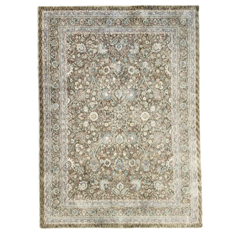 Summerfield Thistle Green Rectangle Rug - 7\'6\" x 10\'10\"