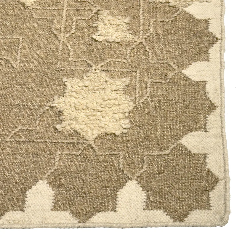 Rabat Putty Rectangle Rug - 5\' x 8\'