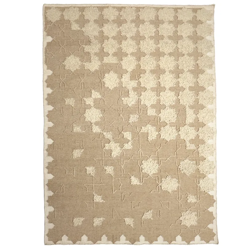 Rabat Putty Rectangle Rug - 5\' x 8\'