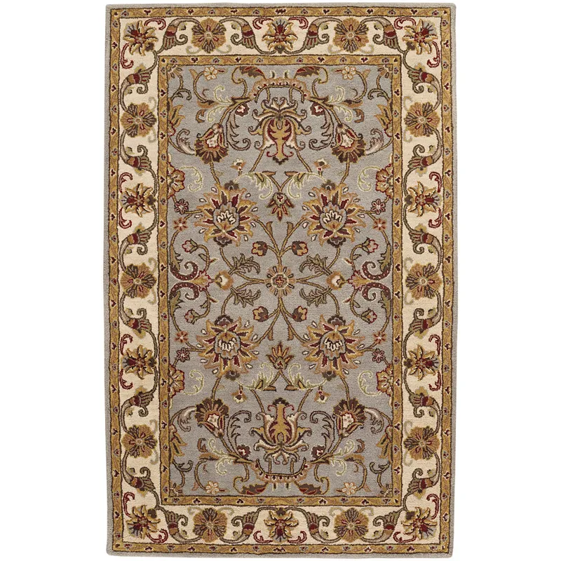 Eloquent Garden Grey Rectangle Rug - 4\' x 6\'