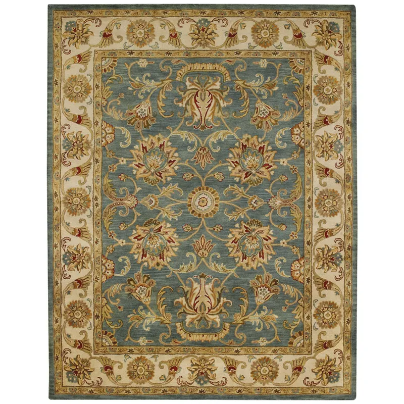 Eloquent Garden Bombay Blue Rectangle Rug - 9\' x 12\'