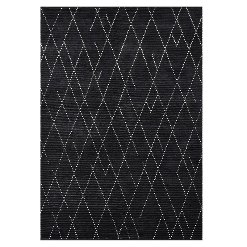Geometrics Black Ivory Rectangle Rug - 7\'9\" x 9\'9\"