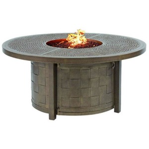 Tables 49'' Round Coffee Table With Firepit