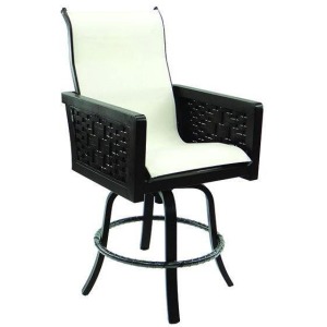 High Back Sling Swivel Counter Stool