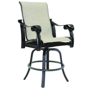 High Back Sling Swivel Counter Stool