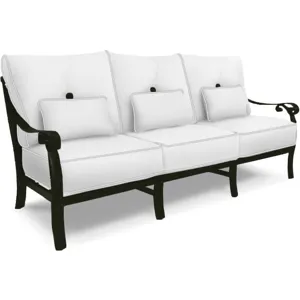 Cushioned Sofa With/Three Kidney Pillows