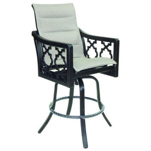 Padded High Back Sling Bar Stool