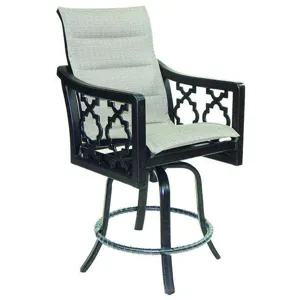 Padded High Back Sling Counter Stool