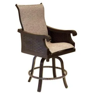 High Back Sling Swivel Counter Stool