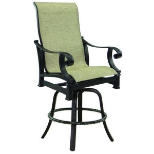High Back Sling Swivel Counter Stool