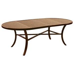 Transitional 84'' Oval Dining Table