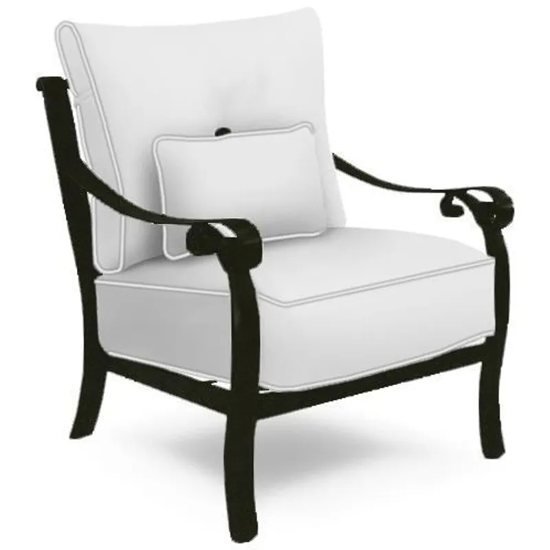 Cushioned Lounge Chair With/One Kidney Pillow