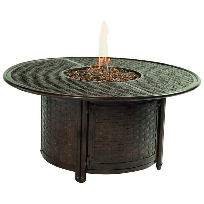 Tables 49'' Round Coffee Table With Firepit