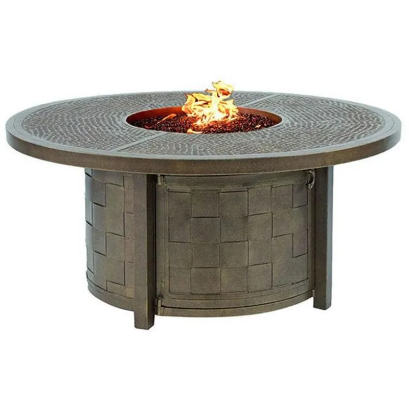 Tables 49'' Round Coffee Table With Firepit
