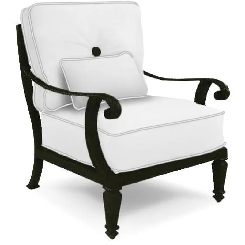 Cushioned Lounge Chair With/One Kidney Pillow
