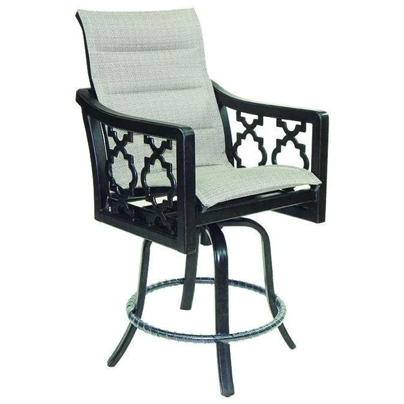 Padded High Back Sling Counter Stool