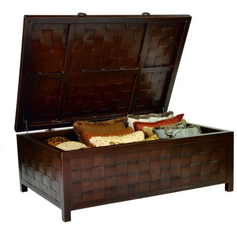 Tables 32'' x 48'' Storage Chest / Coffee Table Large Weave