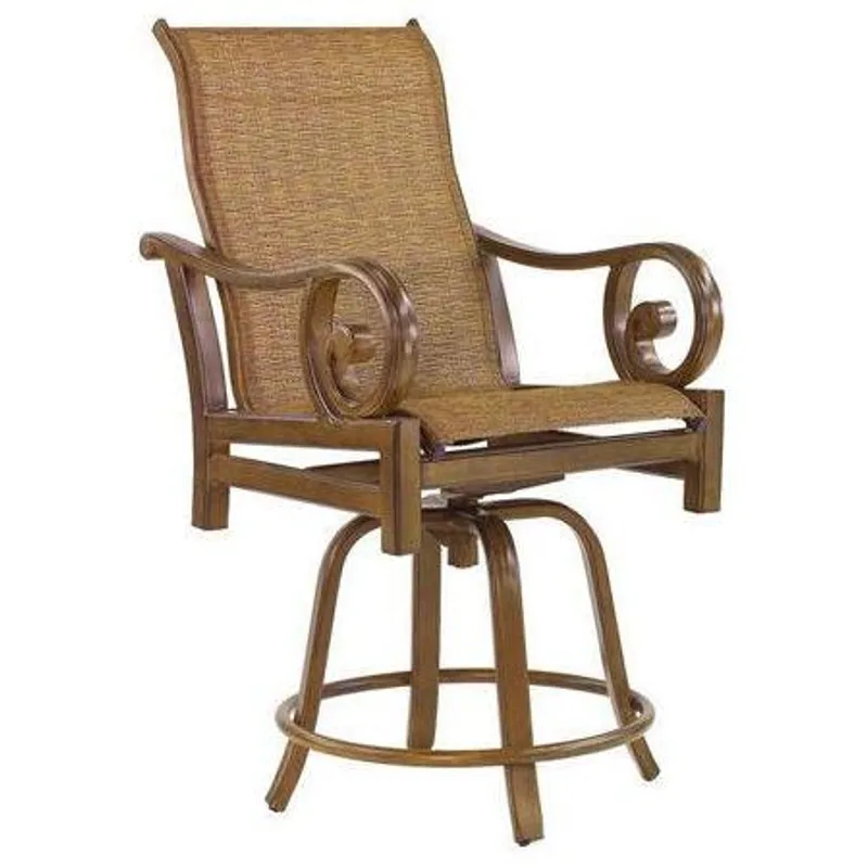 High Back Swivel Counter Stool