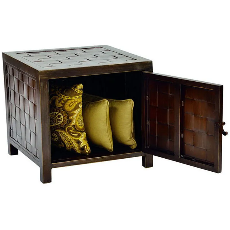 Tables 20'' Square Storage / End Table Large Weave