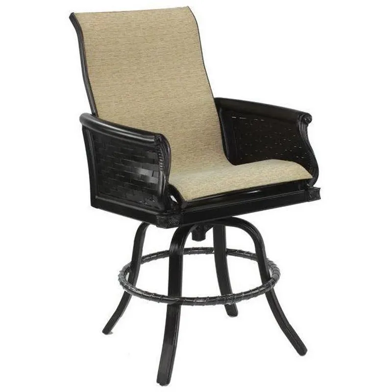 High Back Sling Swivel Counter Stool