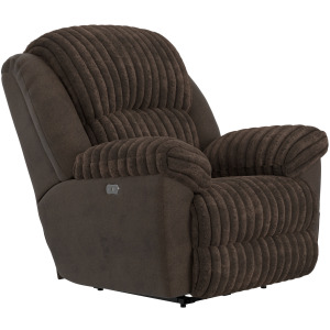 Shaggy Power Lay Flat Recliner w/Zero Gravity