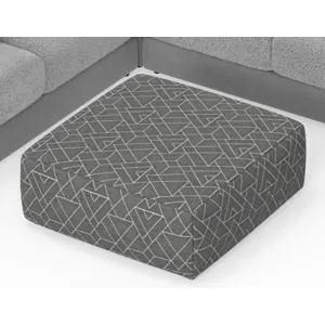 Canyon Cocktail Ottoman - Zinc