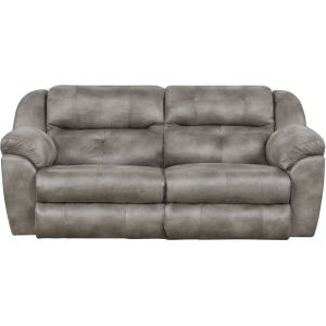 Ferrington Power Headrest Power Lay Flat Reclining Sofa - Steel