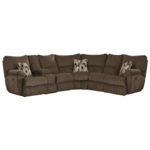 Elliot 2 PC Reclining Sectional - Chocolate