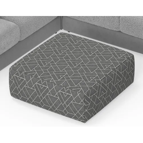 Canyon Cocktail Ottoman - Zinc