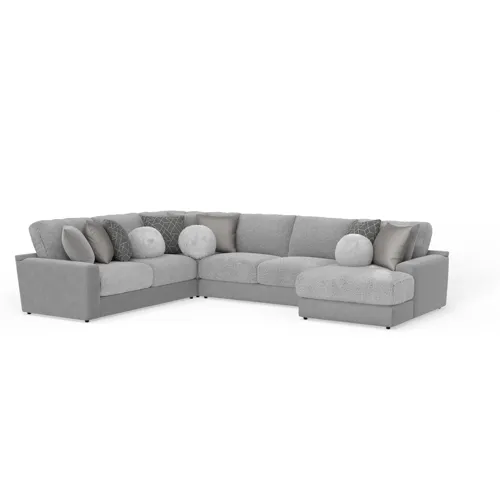 Canyon 4 PC Sectional - Platinum / Grey