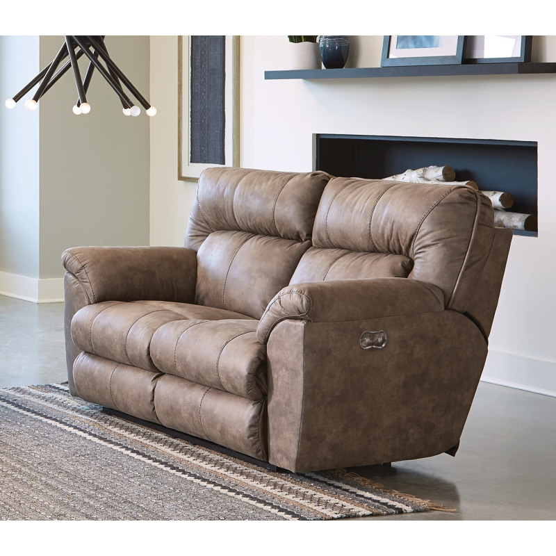 Hollins Power Reclining Loveseat - Coffee 62652-1429-49 by