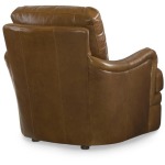 Century Trading Company PLR-67CO-HONEY - Leather Chair With Ottoman