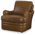 Century Trading Company PLR-67CO-HONEY - Leather Chair With Ottoman