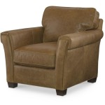 Century Trading Company PLR-69CO-TAN - Leather Chair With Ottoman