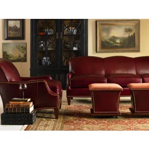 Century Leather Kingston Storage Ottoman