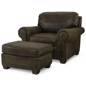 Bob Timberlake Upholstery Dr. Perryman Chair With Ottoman As Shown Only