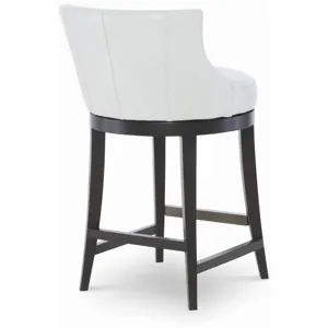 Century Trading Company Leather Swivel Counter Stool