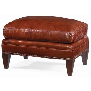 Century Leather Essex Ottoman