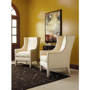 Century Leather Sophia Wing Chair