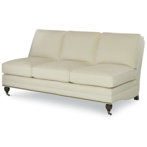 Century Leather Essex Armless Sofa