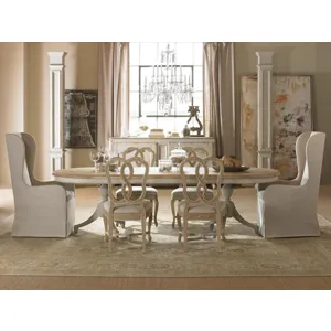 Archive Home and Monarch Madeline Double Pedestal Table