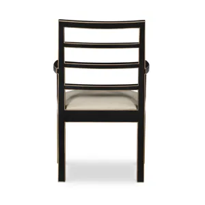 Thomas O'Brien - Upholstery Dara Arm Chair Black &amp; Gold