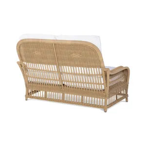 Thomas O\'Brien Outdoor Mainland Wicker Love Seat W/Buttons