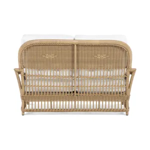 Thomas O\'Brien Outdoor Mainland Wicker Love Seat W/Buttons