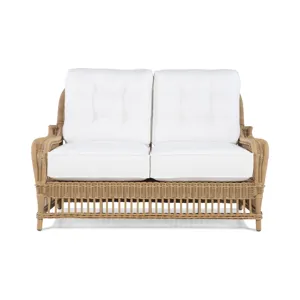 Thomas O\'Brien Outdoor Mainland Wicker Love Seat W/Buttons
