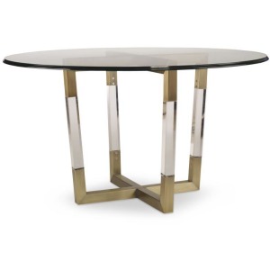 Tableaux Metal/Acrylic Dining Table Base For Glass Tops