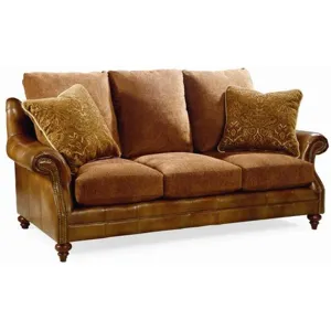 Century Leather Carmel Sofa