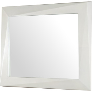 Carrier and Company Case Faceted Mirror Light Parchment