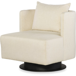 Century Chair Riposo Swivel Chair-Single Back-Metal Base