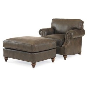 Century Leather Leatherstone Ottoman